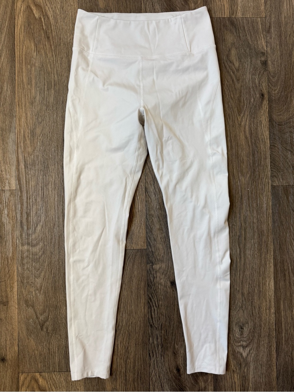 Girlfriend Collective High Rise Ankle Leggings 26" White Women's L Yoga Stretch